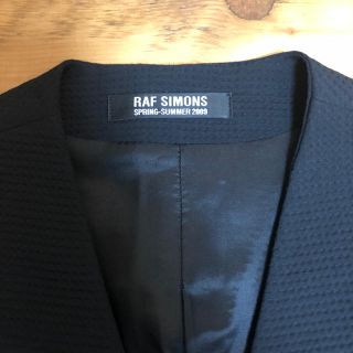 RAF SIMONS 2009ss ノーカラージャケット