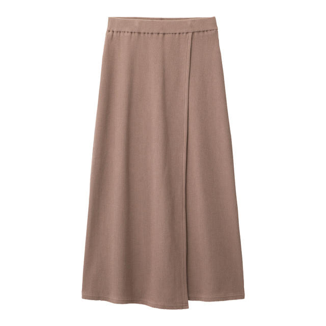 GU(ジーユー)のGU リブラップミディスカート PINK XXLサイズ レディースのスカート(ロングスカート)の商品写真