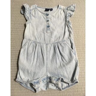 ギャップ(GAP)の★gap denim★デニム ロンパース 12-18months (70 80)(ロンパース)