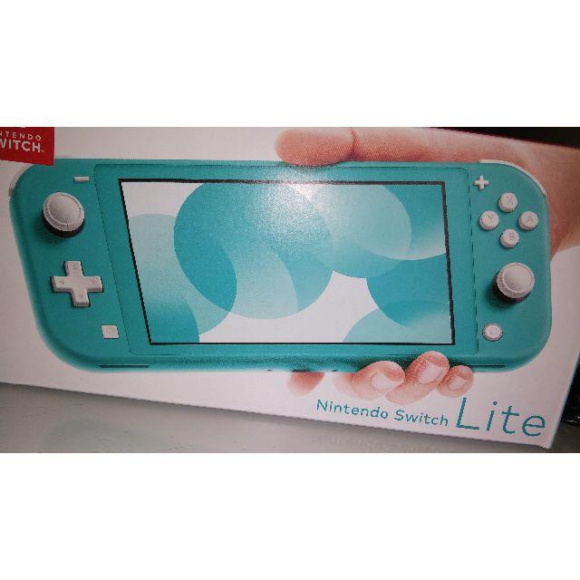 ☆新品未開封☆nintendo switch lite　ターコイズブルー購入年月日から１年間