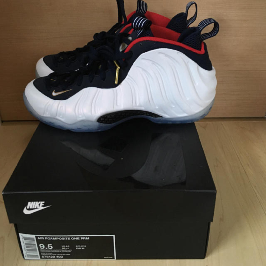 タイムセール　27.5cm foamposite one ポジット　オリンピックスニーカー