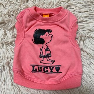 スヌーピー(SNOOPY)の犬服　スヌーピーTシャツ　ルーシー（ピンク）(犬)