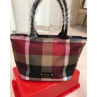 バーバリーブルーレーベル(BURBERRY BLUE LABEL)の新品　ブルー　レーベル　クレストブリッジ　トートバッグ(トートバッグ)