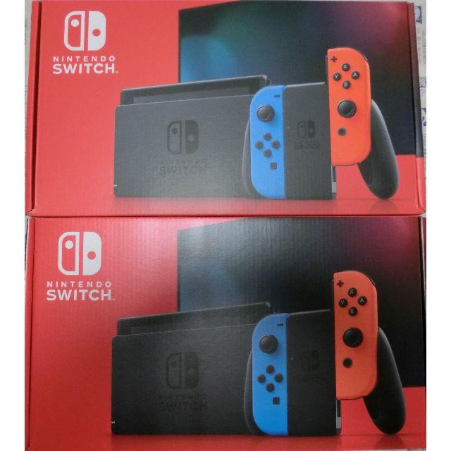 任天堂 - 送込 2台セット 新型 Nintendo Switch 本体 ネオン 新品未開封