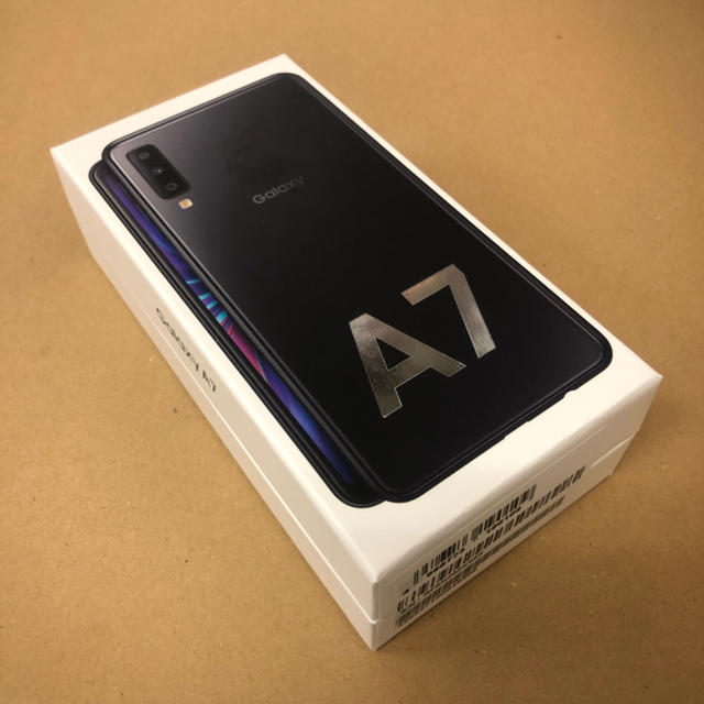 Galaxy A7 ブラック 64GB SIMフリー 新品未使品 一購残債無し-