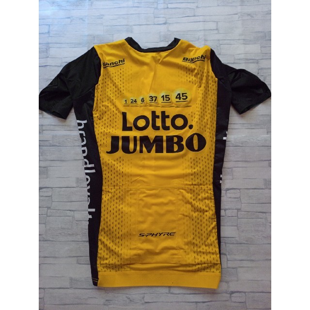 支給品 Lotto Jumbo サイクルジャージ ロットユンボ SHIMANO