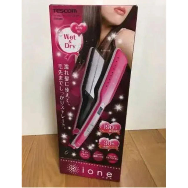 TESCOM(テスコム)のマイナスイオン ヘアーアイロン ione スマホ/家電/カメラの美容/健康(ヘアアイロン)の商品写真