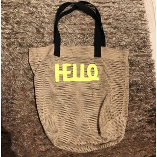 【美品】LUDLOW メッセージ トート バッグ　hello ブラック　Sサイズ