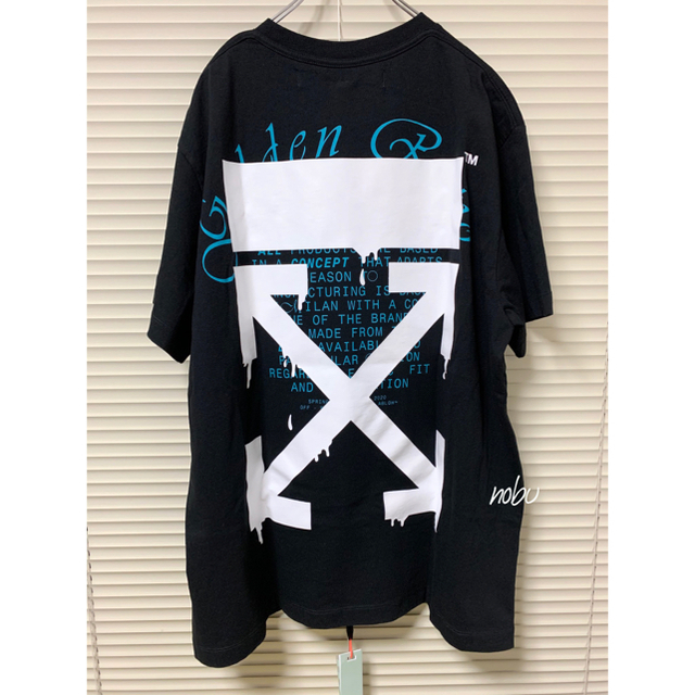 Tシャツ/カットソー(半袖/袖なし)新品 オーバーサイズ【 OFF-WHITE 】DrippingArrowsTee