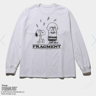 フラグメント(FRAGMENT)のXL フラグメント スヌーピー ピーナッツ 長袖 白(Tシャツ/カットソー(七分/長袖))