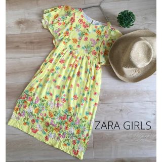 ザラ(ZARA)の新品　ザラガール　ZARA GIRLS 花柄ワンピース　半袖　160(ワンピース)