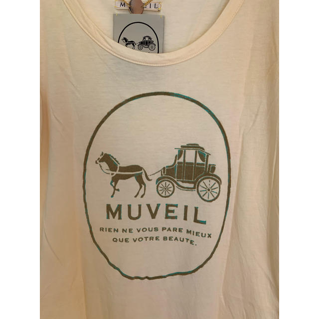 MUVEIL WORK(ミュベールワーク)の【MUVEIL】Tシャツ レディースのトップス(Tシャツ(半袖/袖なし))の商品写真