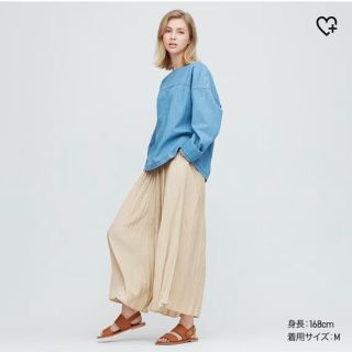 ユニクロ(UNIQLO)のワッシャーサテンスカートパンツ(その他)