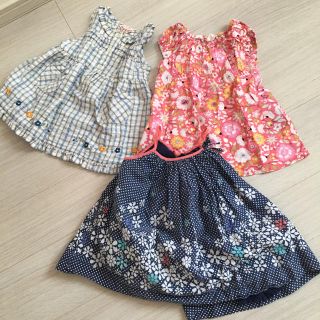 ベビーギャップ(babyGAP)の女の子　80サイズ　ワンピース　セット(ワンピース)