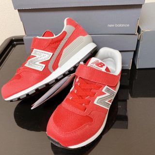 ニューバランス(New Balance)の17.0 新品 ニューバランス スニーカー 996 レッド キッズ (スニーカー)