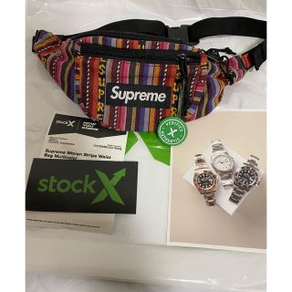 シュプリーム(Supreme)のsupreme Woven Stripe WaistBag Multicolor(ウエストポーチ)