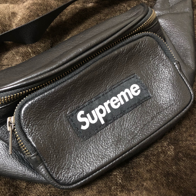Supreme - supreme leather waist bag 17 レザー ウエストの通販 by