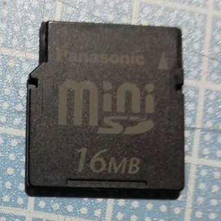 パナソニック(Panasonic)のミニSDカード【16MB】Panasonic(PC周辺機器)
