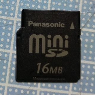 パナソニック(Panasonic)のミニSDカード【16MB】Panasonic(PC周辺機器)