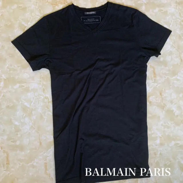 BALMAIN(バルマン)の美品 BALMAIN PARIS バルマン カットソー Tシャツ メンズのトップス(Tシャツ/カットソー(半袖/袖なし))の商品写真