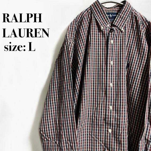 Ralph Lauren(ラルフローレン)のRALPH LAUREN ラルフローレン チェックシャツ ワンポイント メンズのトップス(シャツ)の商品写真