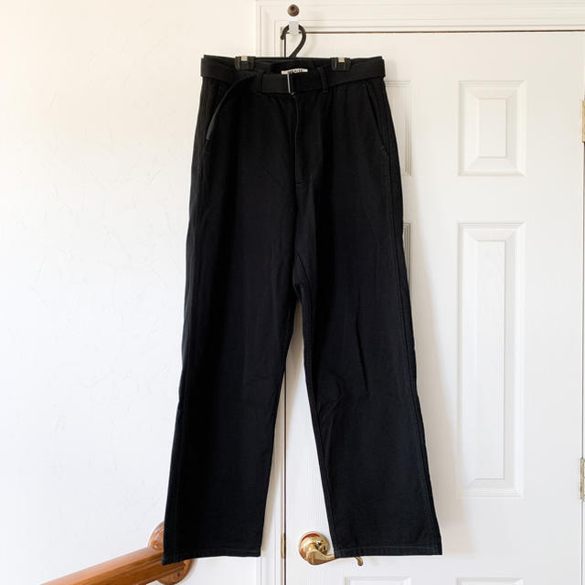 AURALEE オーラリー LOOSE TWILL WIDE PANTS 黒 3