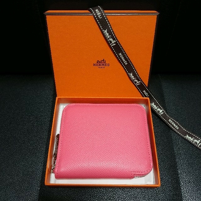 エルメス 財布 長財布 アザップ シルクイン ローズティリアン❣️HERMES