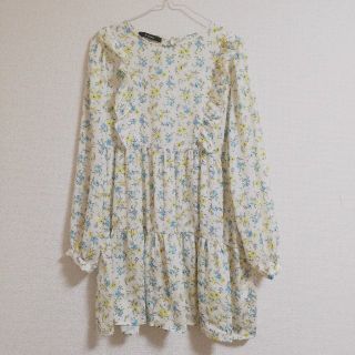 ダブルクローゼット(w closet)のw closet 花柄ワンピース(ひざ丈ワンピース)