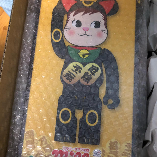 BE@RBRICK 招き猫 ポコちゃん 黒 400％エンタメ/ホビー