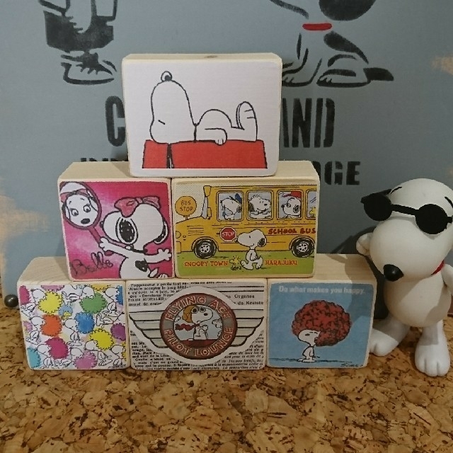 Snoopy スヌーピー インテリアブロック オブジェ 6個セットの通販 By Sorara S Shop スヌーピーならラクマ