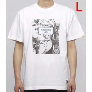 ヴァンキッシュ(VANQUISH)の新品 FR2 ONE PIECE 白猟のスモーカー Tシャツ Lサイズ 白(Tシャツ/カットソー(半袖/袖なし))