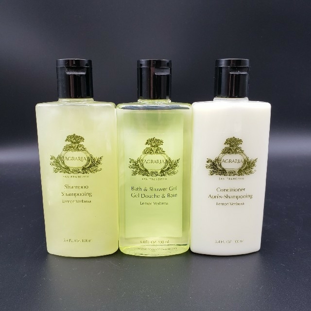 100ml×3本【AGRARIA☆アグラリア】アメニティ 3種☆トラベル