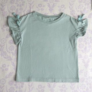 エフオーキッズ(F.O.KIDS)のガールズ100㎝《アプレレクール》くすみグリーンのカットソー(Tシャツ/カットソー)