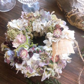 Antique hydrangea wreath〜アンティークあじさいのリース(リース)