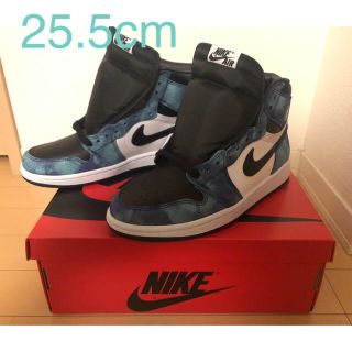 ナイキ(NIKE)のair jordan 1 high og tie-dye 25.5cm(スニーカー)