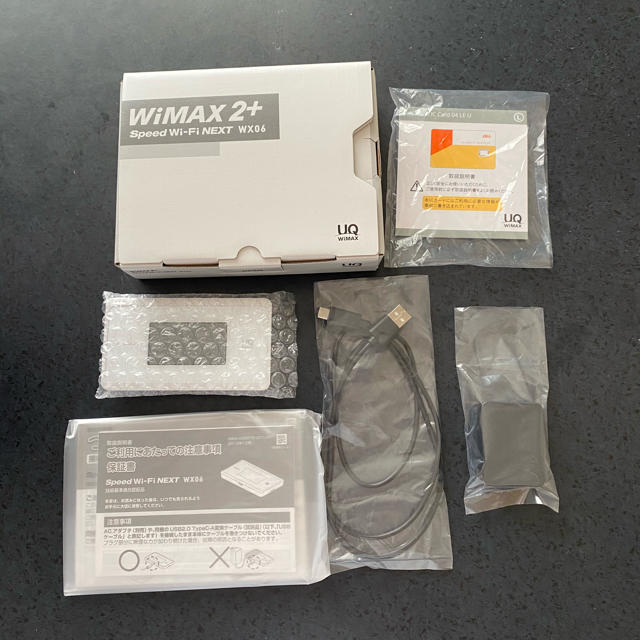 NEC(エヌイーシー)のWiMAX 2+ Speed Wi-Fi NEXT WX06 スマホ/家電/カメラのスマホ/家電/カメラ その他(その他)の商品写真