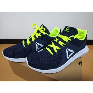 リーボック(Reebok)のReebok リーボック ランニングシューズ 27.5cm ネイビー×イエロー(スニーカー)