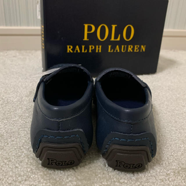 POLO RALPH LAUREN(ポロラルフローレン)の【新品・未使用】ポロラルフローレン　ネイビー　16cm キッズ/ベビー/マタニティのキッズ靴/シューズ(15cm~)(ローファー)の商品写真