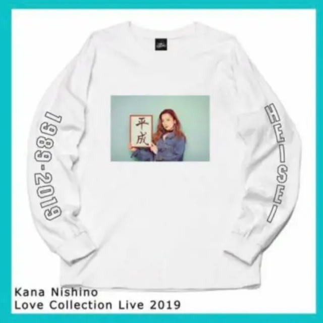 値下げ 新品  西野カナ  ラブコレ  平成  ロング  Tシャツ  Ｍサイズ