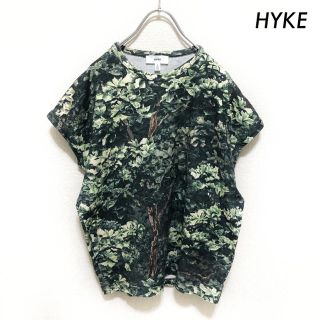 ハイク(HYKE)のHYKE ハイク★カモフラ柄 フレンチ袖Tシャツ グリーン 緑(Tシャツ(半袖/袖なし))