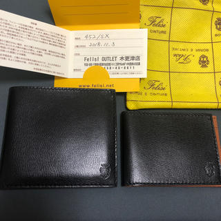 フェリージ(Felisi)の新品未使用 フェリージ 二折り財布  カードケース付き(折り財布)