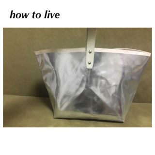 【how to live】銀色の箱シリーズ ハンドバッグ トートバッグ(トートバッグ)