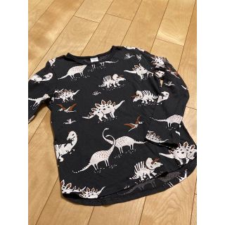 【美品】☆北欧輸入☆人気恐竜長袖Tシャツ　120cm(Tシャツ/カットソー)