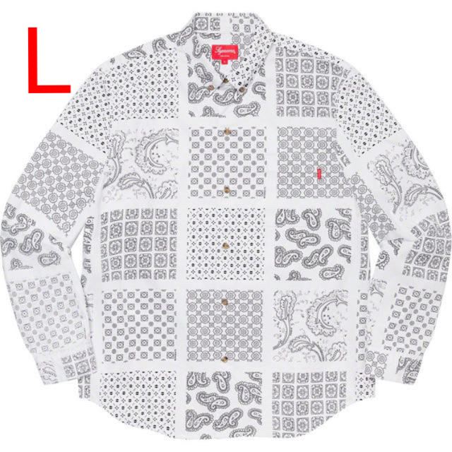 Lサイズ‼️supreme paisley grid shirt 最新情報 www.gold-and-wood.com