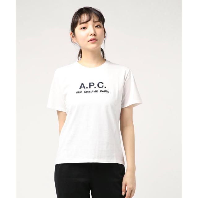 【未使用】A.P.C.欠けロゴ半袖Tシャツ(レディースS) apc アーペーセー