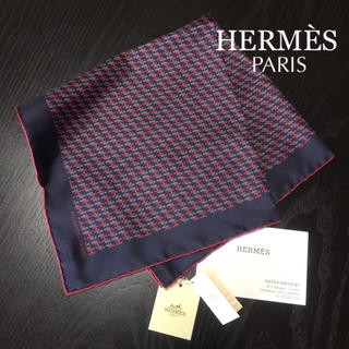 エルメス(Hermes)の【新品】HERMÈS  ポケットチーフ(ハンカチ/ポケットチーフ)
