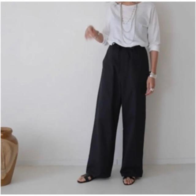 カジュアルパンツ DEUXIEME CLASSE - argue COTTON CUPRA LINENNEATMELLOW PANTS
