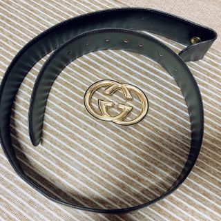 グッチ(Gucci)のGUCCI レザーベルト ブラウン(ベルト)