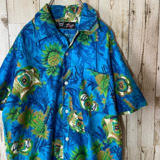 90's 古着　TOP TOKYO/ アート　デザイン　シャツ　ビックシルエット(シャツ)