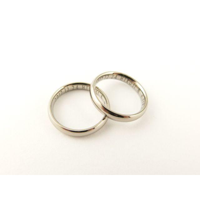 【刻印無料】純チタン（ titanium）「#ペアリング #結婚指輪」【2本】 レディースのアクセサリー(リング(指輪))の商品写真